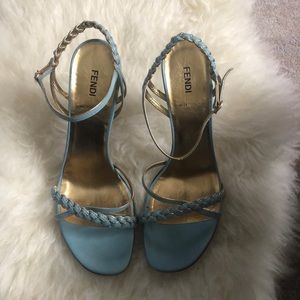 Vintage FENDI Sandalo Capretto Laminato